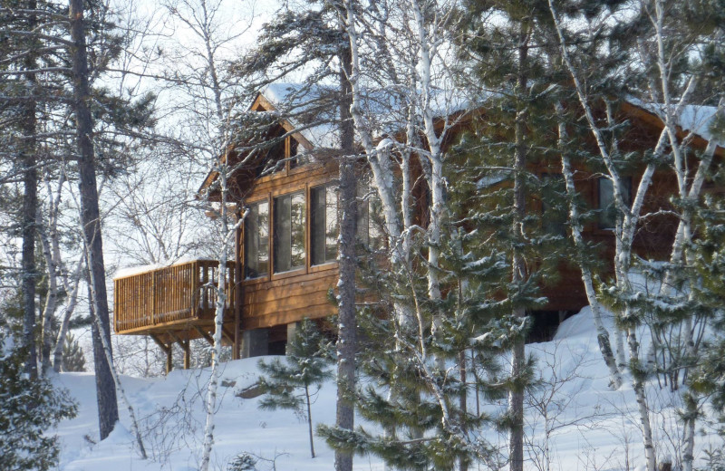 Cabin exterior at River Point Resort & Outfitting Co.