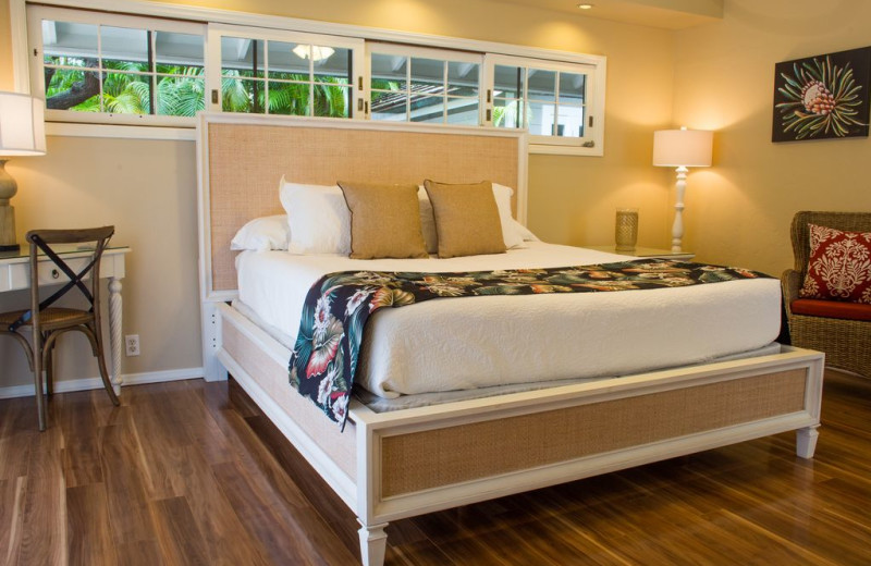 Rental bedroom at Hawaiian Vacation Rentals.