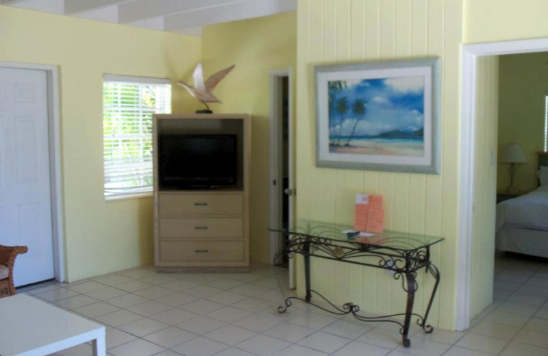 Living room view at Coral Bay Resort. 