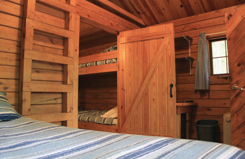 Cabin interior at Mi-Te-Jo Campground.