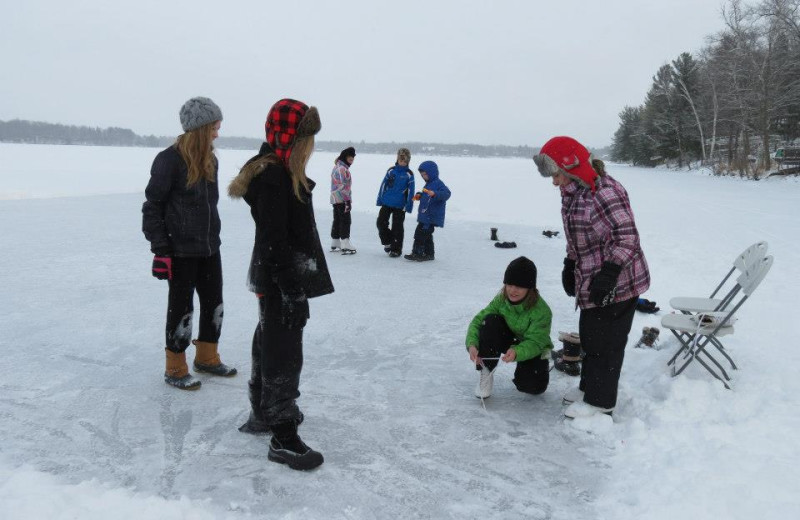 Winter at Woodland Beach Resort.