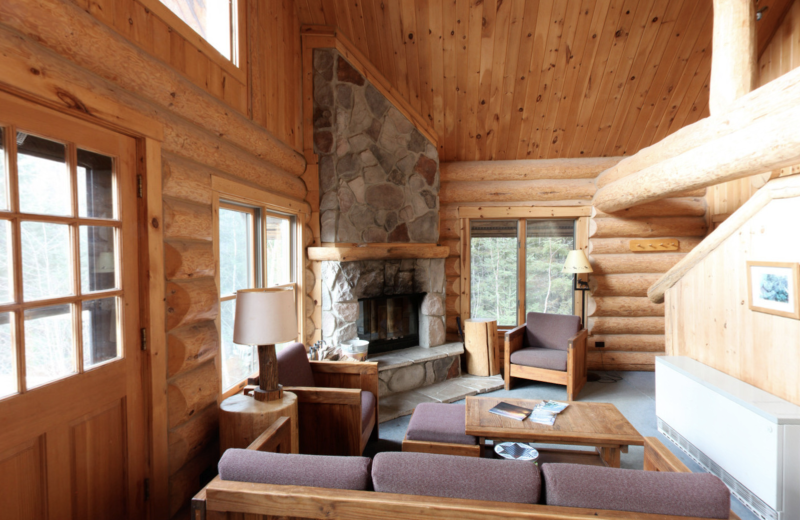 Cabin living room at YMCA Camp Du Nord.