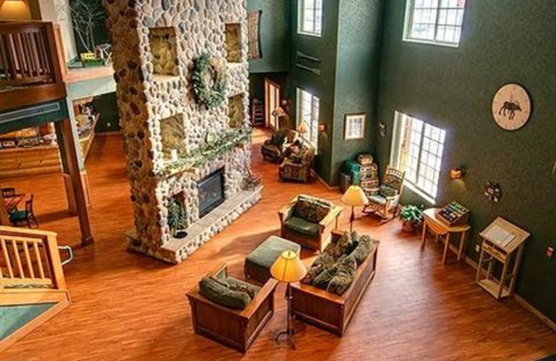 Lobby view at Rapid River Lodge & Waterpark.