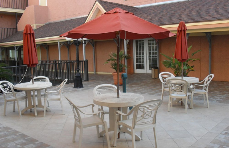 Resort patio at A B Sea Resorts.