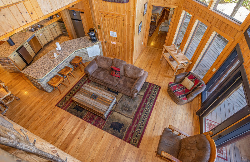 Living room at American Patriot Getaways - A Stunning View.