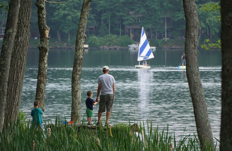 Lake view at Woodloch Resort.