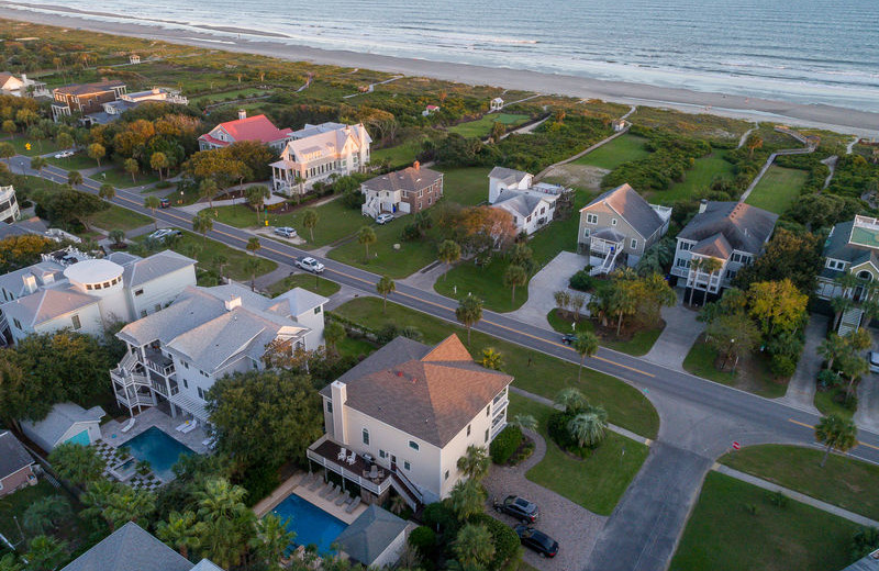 Aerial view of Exclusive Properties - Isle of Palms.