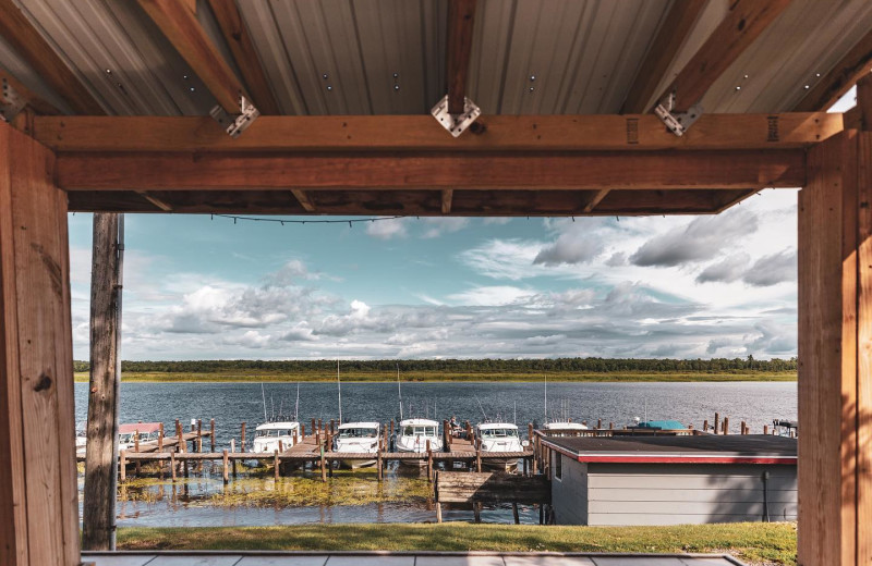 Lake view at River Bend's Resort & Walleye Inn.