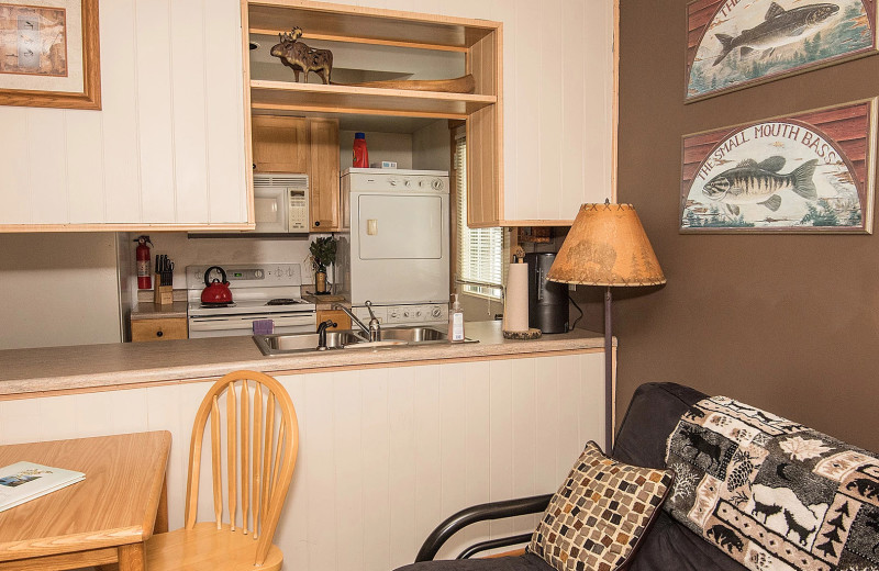 Guest room at Skyport Lodge.