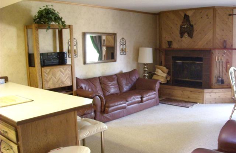 Living room at Lori's Luxury Rentals.