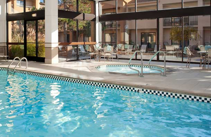 Indoor pool at Courtyard by Marriott Detroit Warren.