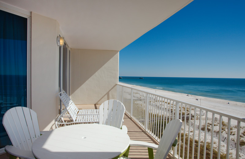 Rental balcony at Paradise Gulf Properties.