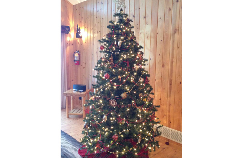 Christmas tree at Timber Bay Lodge