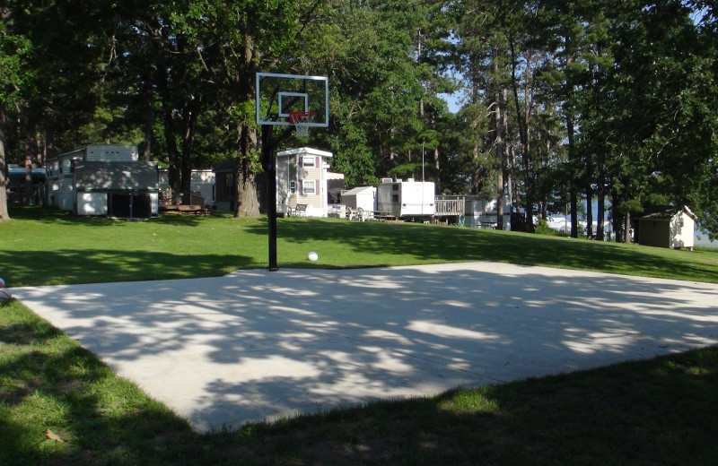 Basketball court at Moonlight Bay Resort.