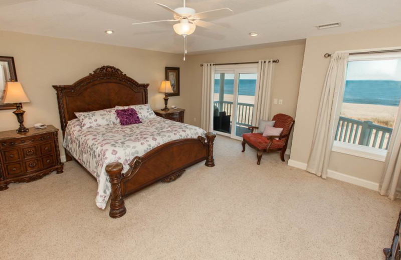 Rental bedroom at Sandbridge Realty.