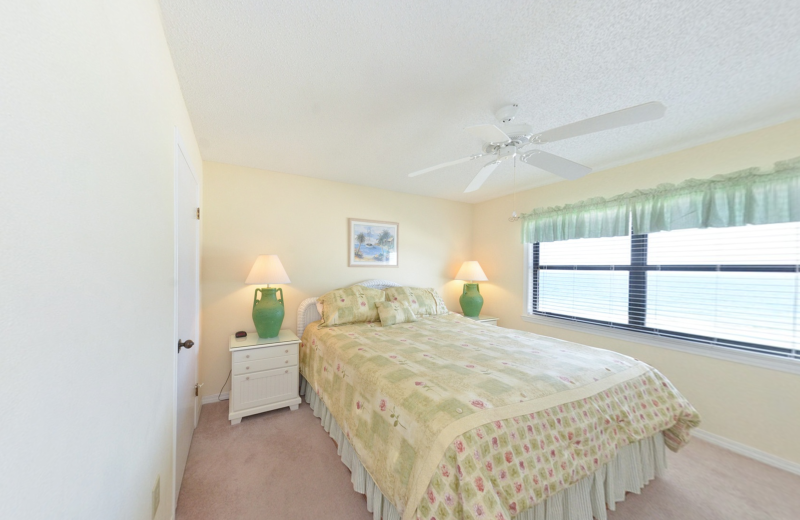Rental bedroom at Coastal Properties.