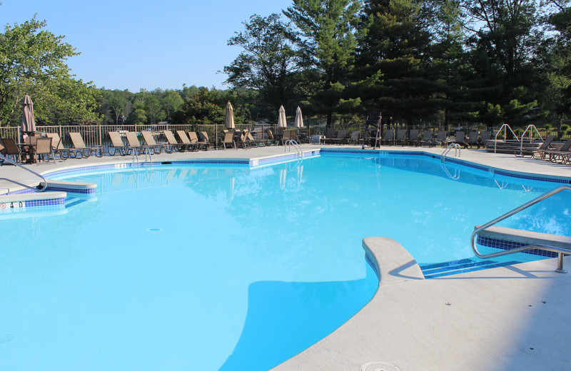 Outdoor pool at Woodloch Resort.