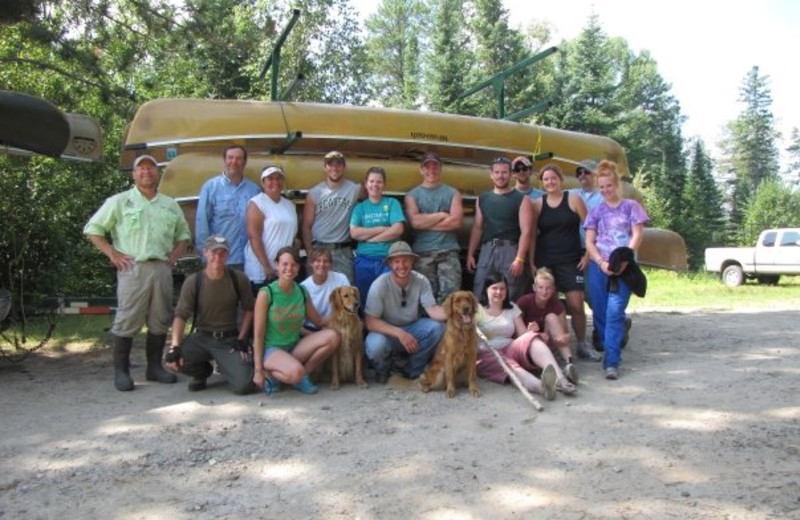 Group at Moose Track Adventures Resort.