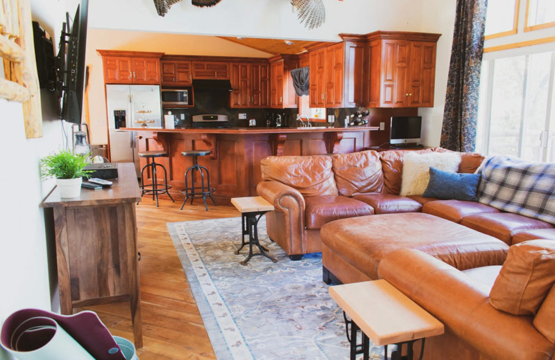 Living room at Knickerbocker Mansion Country Inn.