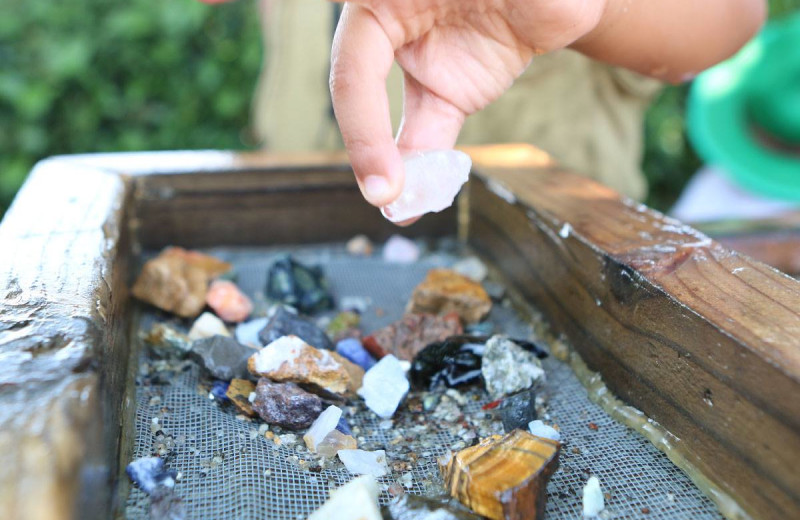 Gem mining at Mi-Te-Jo Campground.