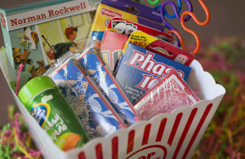 Gift basket at Emerson Resort & Spa.