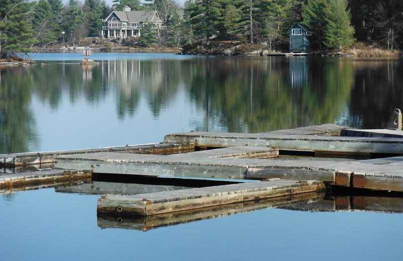 The lake at Pine Vista Resort.