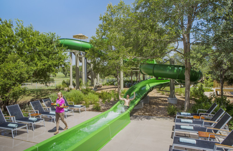 Water slide at Hyatt Regency Hill Country Resort and Spa.