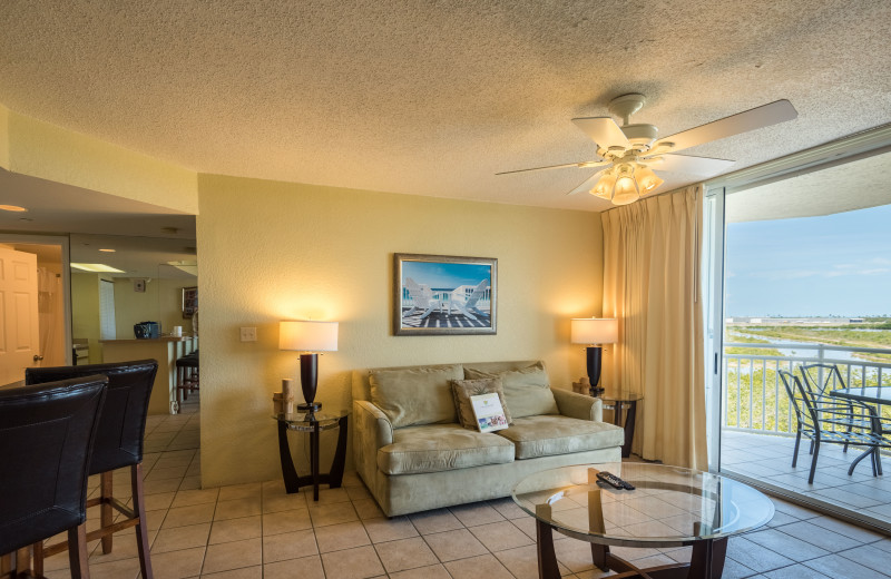 Guest room at Sunrise Suites Resort.