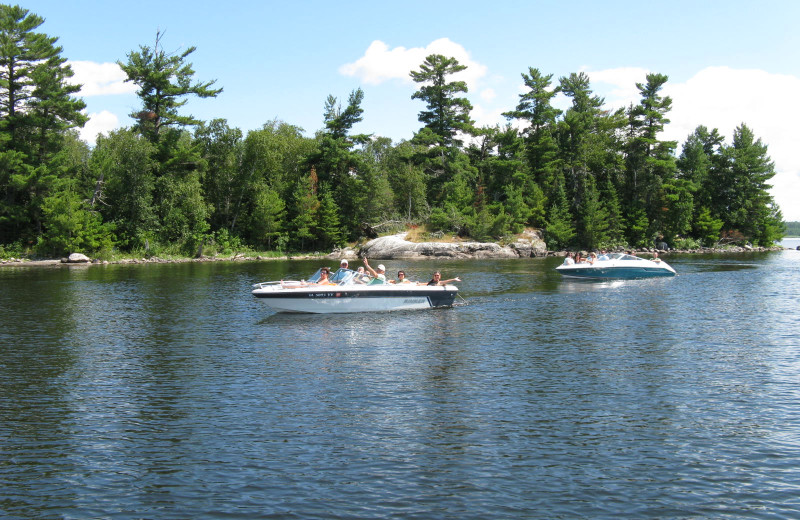 Boating at Herseth's Tomahawk Resort