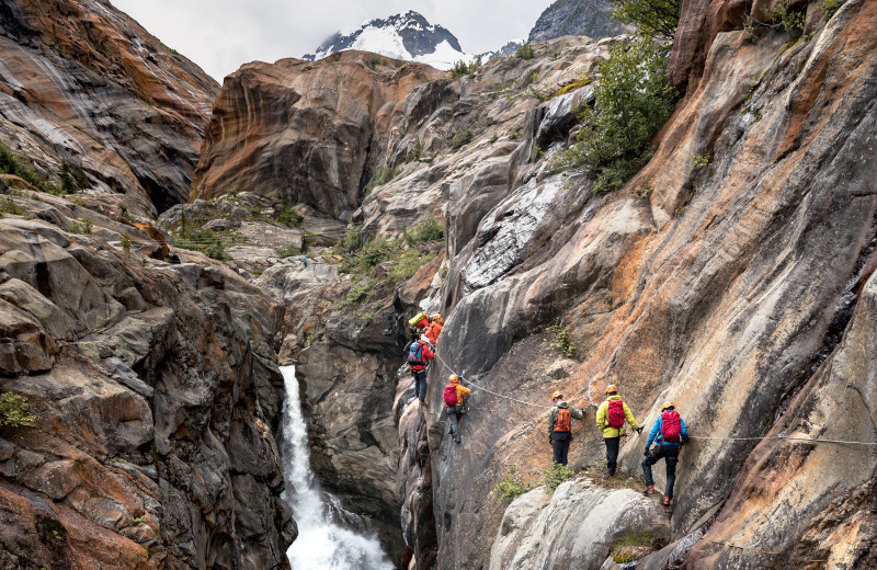 Hiking at CMH Cariboos Lodge.