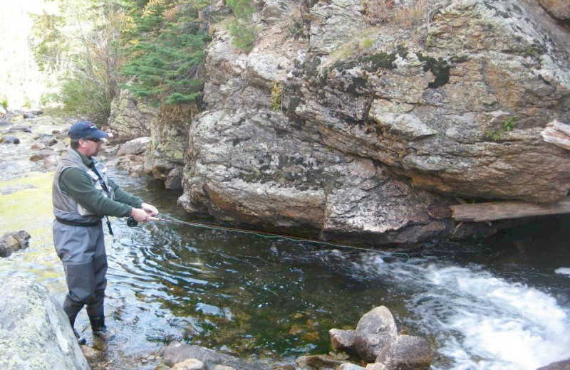 Fishing at Alpine Trail Ridge Inn.