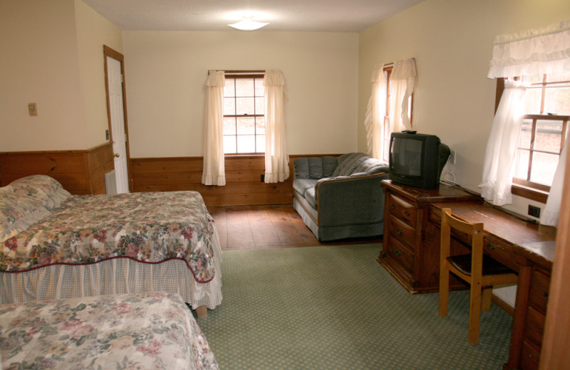 Guest room at Inn on Gore Mountain.