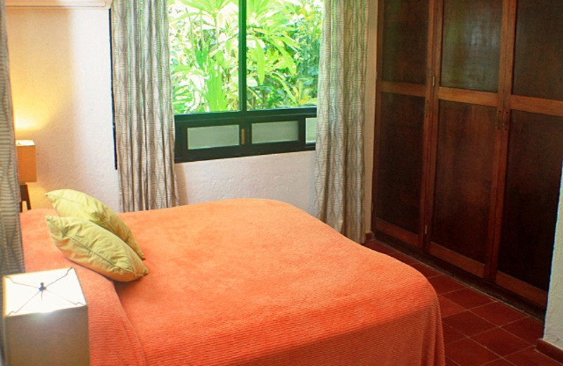 Rental bedroom at Casa Zama II.