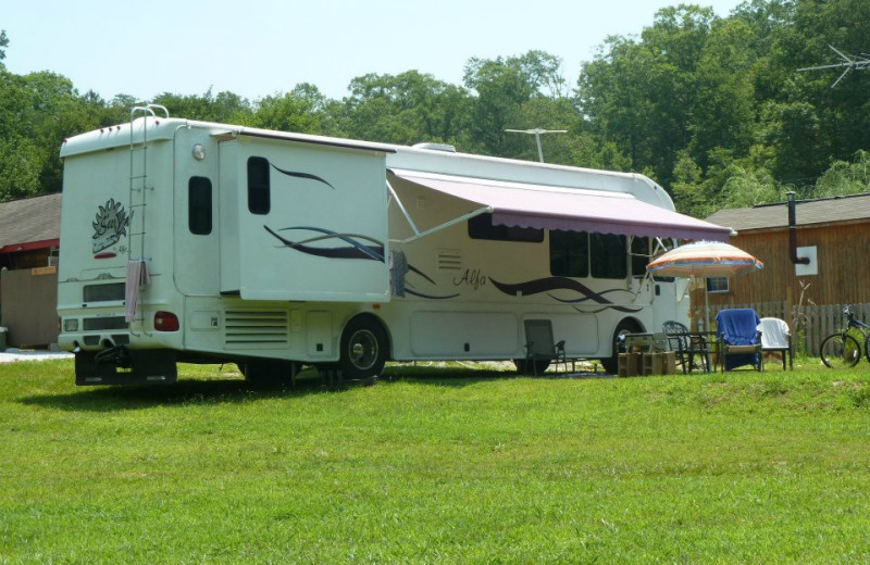 RV campground at Mountain Rest Cabins and Campground.