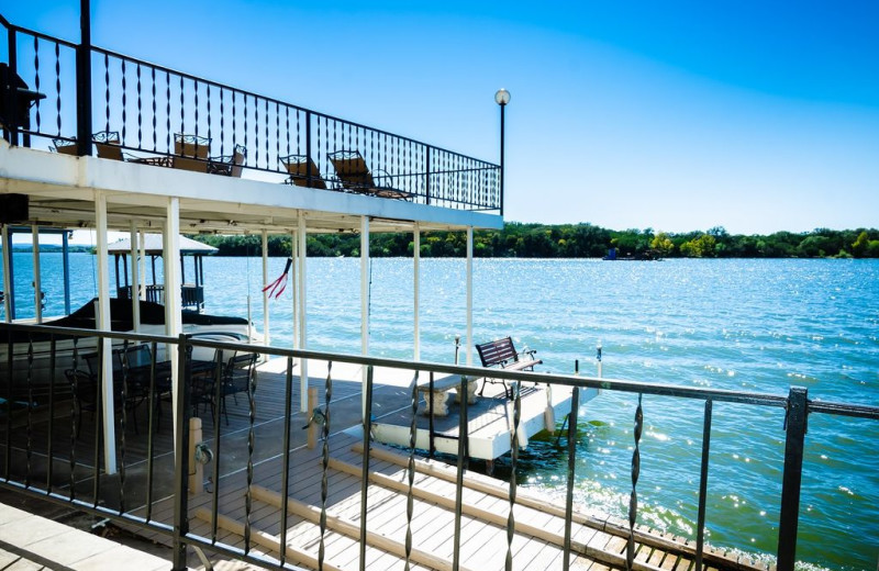 Dock at Waterfront on Lake LBJ With Dock.