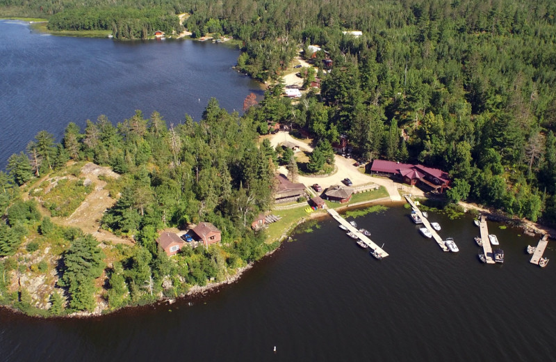 Aerial view of Life of Riley Resort.