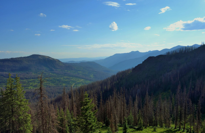 Mountains at O-Bar-O Cabins.