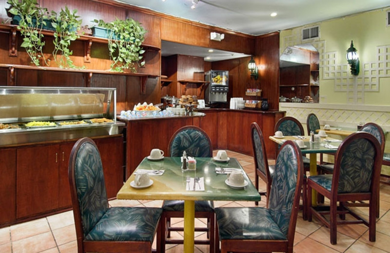 Breakfast room at The Days Inn Oceanside.