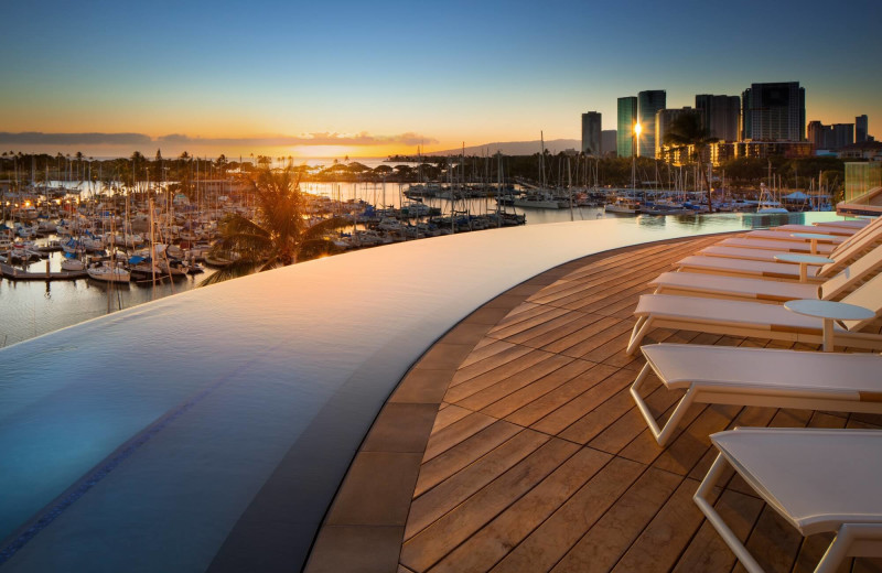 Outdoor pool at Prince Waikiki.