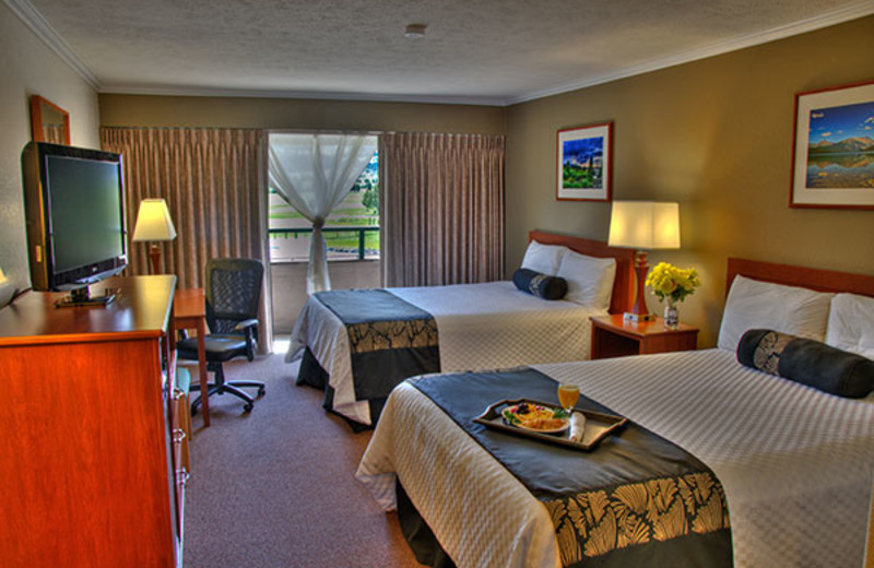 Guest room at Fairmont Hot Springs Resort.