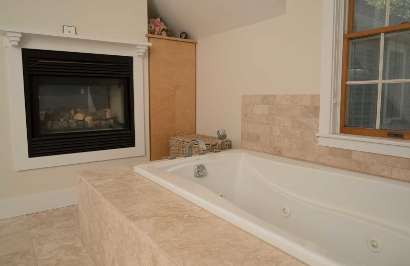 Rental bathroom at Acadia Cottage Rentals.
