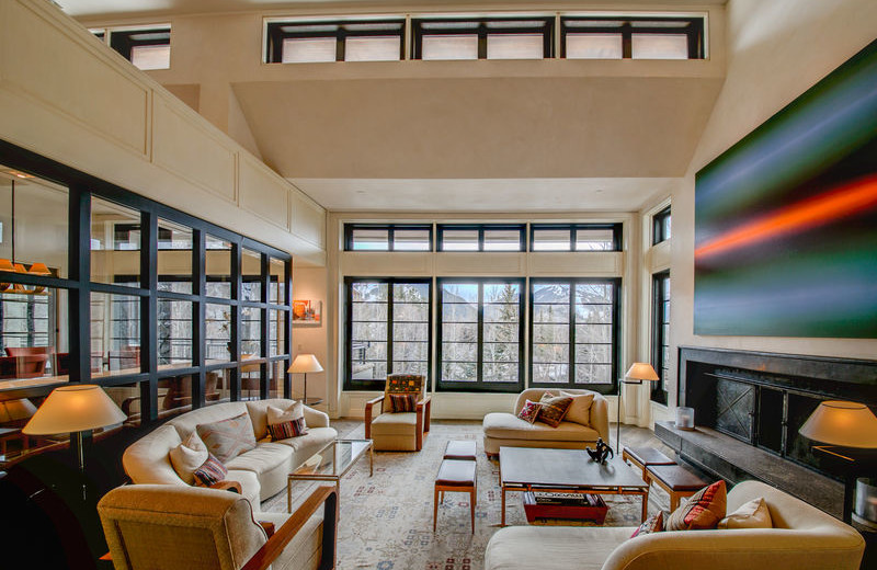 Rental living room at Aspen Luxury Vacation Rentals.