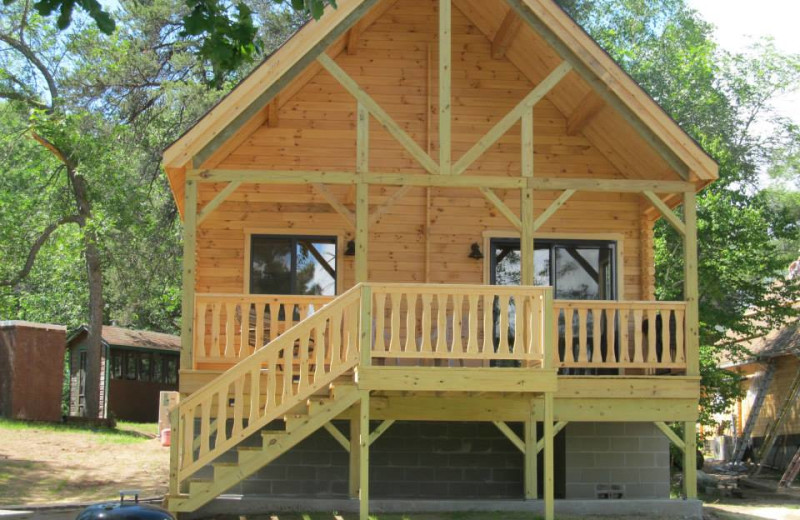 Cabin exterior at Niemeyer's Rugged River Resort.