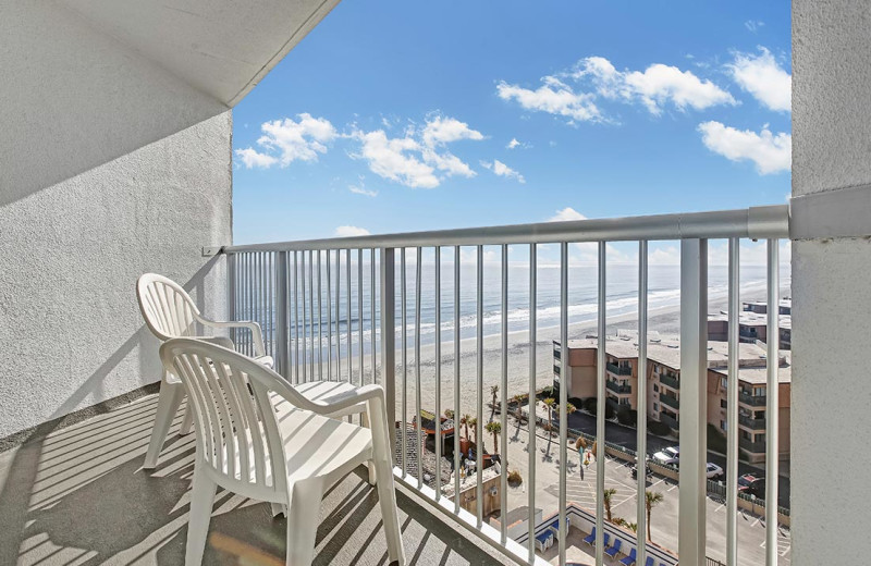 Guest balcony at Sands Resorts.