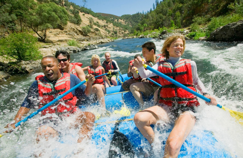 River rafting near Greybeard Rentals.