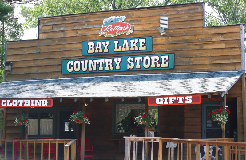 General store at Ruttger's Bay Lake Lodge.