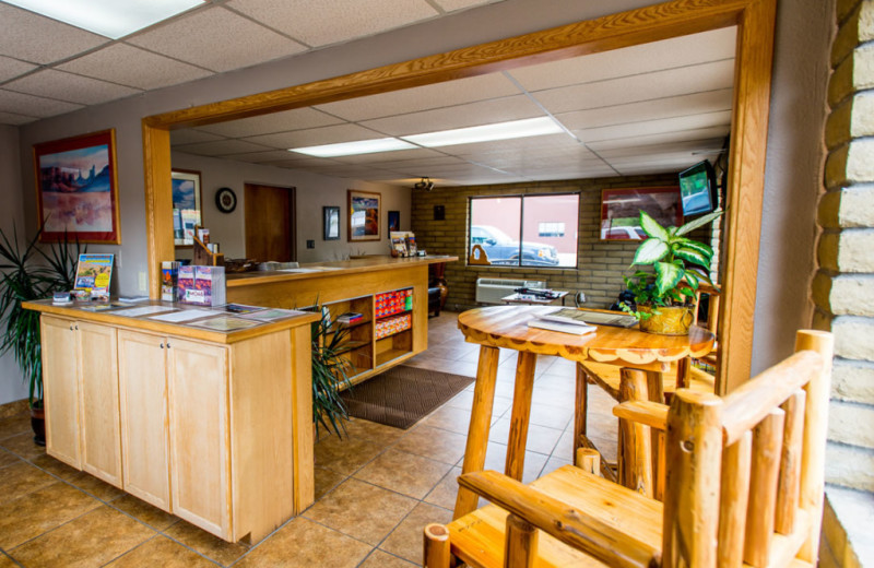 Lobby at Moab Rustic Inn.