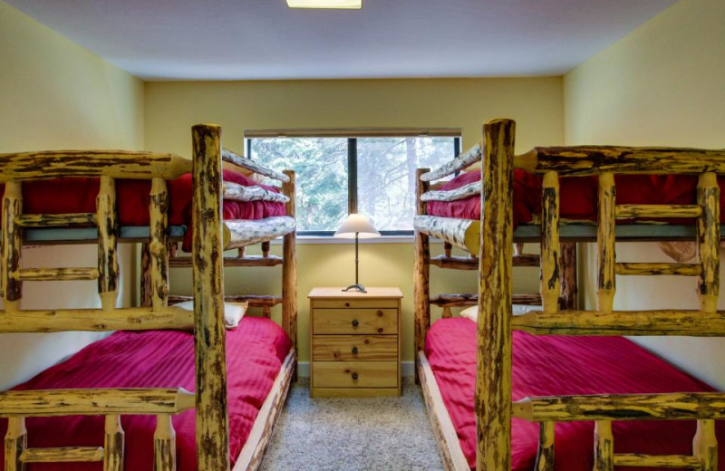 Vacation rental bunk beds at Vacasa Rentals Lake Tahoe.