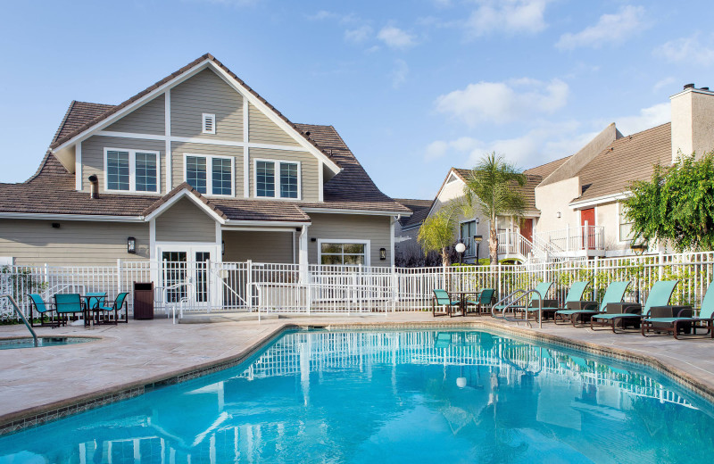 Outdoor pool at Residence Inn by Marriott Los Angeles Torrance/Redondo Beach.