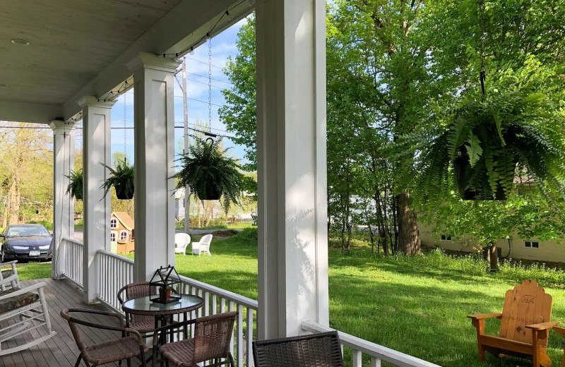 Porch at Dovegate Inn.